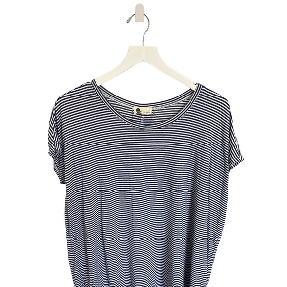 Floreat Nautical Striped Tunic Top By Anthropologie Rayon & Spandex Blend - Picture 5 of 7